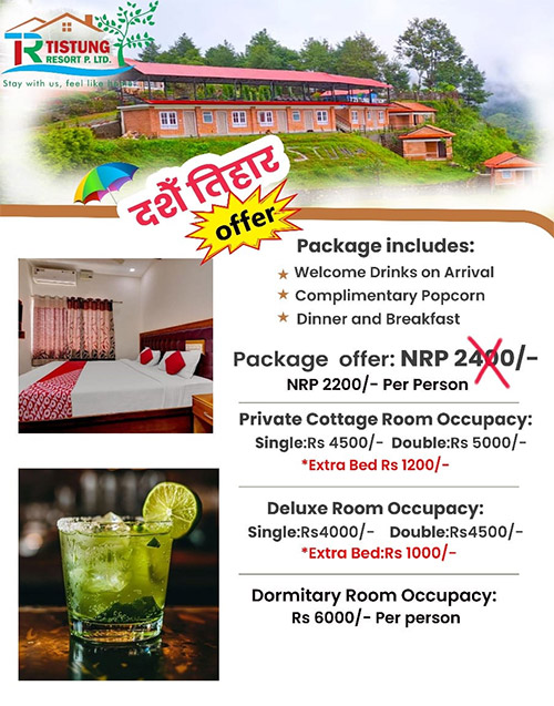 Tistung Resort Dashain Tihar Offer